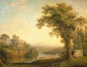 Paesaggio antico con la tomba di Fetonte, 1785 da Jacob Philippe Hackert