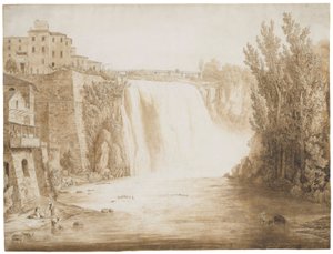 La Cascata Grande di Isola del Liri, 1793 da Jacob Philippe Hackert