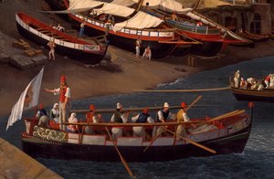 Veduta della Piccola Marina a Sorrento da Jacob Philippe Hackert