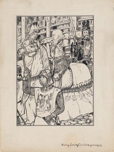 Progetto di illustrazione per Re Lear di Shakespeare: Re Lear e Cordelia prigionieri da Jacob Pieter van den Bosch