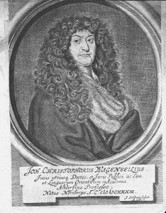 Ritratto di Johann Christoph Wagenseil, fine del XVII secolo da Jacob Sandrart von