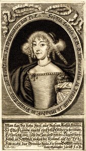 Ritratto di Sophie Louise di Württemberg-Stuttgart, Margravia di... da Jacob Sandrart von