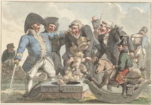 Caricatura sulla Tiercering del 1810 da Jacob Smies