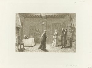 Figure in una sala interna di un castello da Jacob Taanman