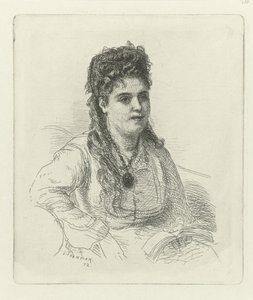 Giovane donna con medaglione