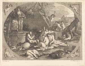 Baccanale da Jacob Wilhelm Mechau after Giulio Carpioni