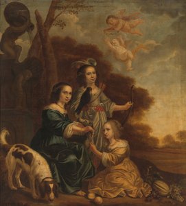 Ritratto di Geertruyt, Margriet e Anna Delff, le figlie dell