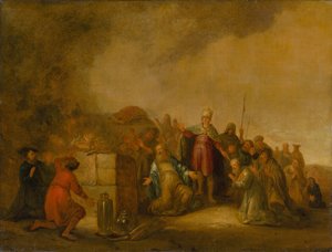 Il sacrificio di Elia sul Monte Carmelo, XVII secolo da Jacob Willemsz de Wet the Elder