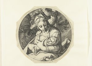 Maria con il Bambino Gesù da Jacob de Gheyn (II) (workshop of)