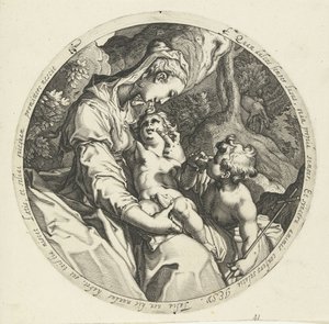 Maria con il Bambino Gesù e Giovanni Battista da Jacob de Gheyn (II) (workshop of)
