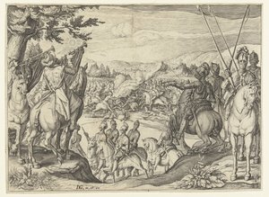 Combattimento di cavalieri da Jacob de Gheyn (II) (workshop of)
