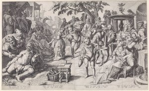 Il figliol prodigo sperpera il suo denaro da Jacob de Gheyn (II)