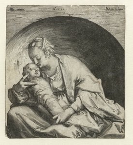 Madonna con Bambino dormiente da Jacob de Gheyn (II)