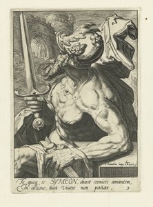Capostipite Simeone (I capostipiti di Israele) (I dodici figli di Giacobbe) da Jacob de Gheyn (II)