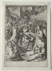 Set della Passione:  Cristo porta la croce da Jacob de Gheyn II