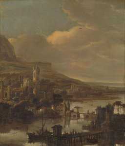 Vista del fiume da Jacob de Wet (I) (attributed to)
