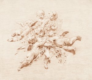 Un gruppo di angeli da Jacob de Wit