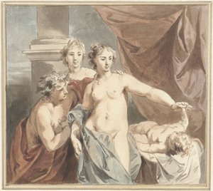 Cerere, Venere, Bacco e Amore dormiente da Jacob de Wit