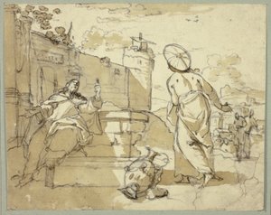 Cristo e la Donna di Samaria da Jacob de Wit