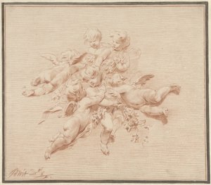 Gruppo di angeli da Jacob de Wit