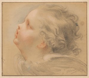Testa di un cherubino, verso sinistra da Jacob de Wit