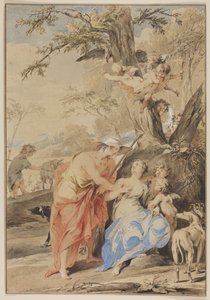 Giove e Mnemosine, 1733