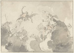Progetto per pittura del soffitto da Jacob de Wit