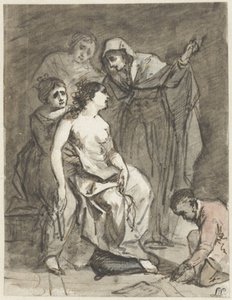 Schizzo di una Maddalena penitente (?) da Jacob de Wit