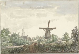 Vista sulla strada di Leusden verso Amersfoort da Jacob van Liender
