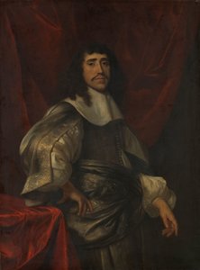 Ritratto di un uomo, ritenuto essere Christoffel van Gangelt, secondo marito di Lucretia Boudaen da Jacob van Loo (attributed to)