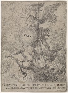 San Michele sorveglia la porta del cielo da Jacob van Oost (I)