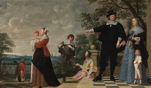 Ritratto di una famiglia di Bruges da Jacob van Oost