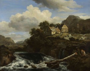 Una cascata da Jacob van Ruisdael