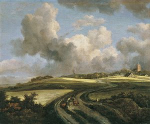Sentiero tra i campi di grano vicino a Zuider Zee da Jacob van Ruisdael