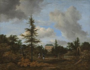Casa di campagna in un parco, c. 1675 da Jacob van Ruisdael