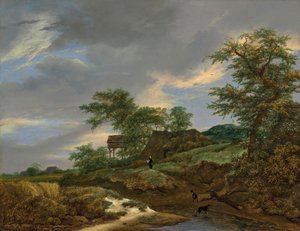 Paesaggio dunale con una casa e una colombaia da Jacob van Ruisdael