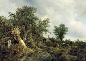 Paesaggio con una capanna, 1646