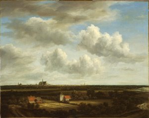 Vista dei campi di sbiancamento vicino ad Haarlem da Jacob van Ruisdael