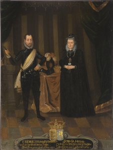 Re Federico II di Danimarca e Norvegia e Sofia di Meclemburgo Gustrow
