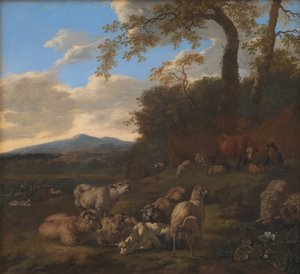Il gregge di pecore da Jacob van der Does d.Æ.