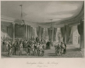 Buckingham Palace, la biblioteca, ricevimento estero
