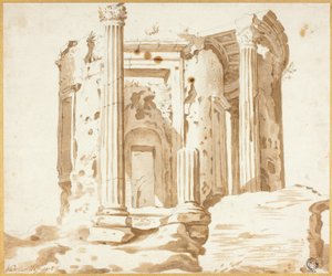Tempio a Tivoli da Jacob van der Ulft