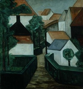 Composizione 5, paesaggio con una strada da Jacoba van Heemskerck