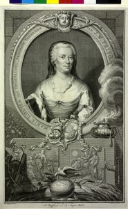Landgravina di Assia-Kassel Mary Louisa da Jacobus (after) Houbraken