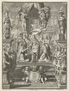 Incoronazione di Guglielmo III e Maria Stuart, 1689 da Jacobus Baptist