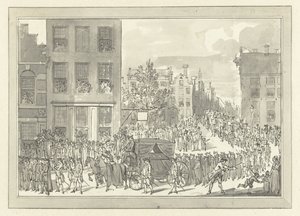 Processione funebre di Wolter Jan Gerrit barone Bentinck ad Amsterdam, 28 agosto 1781 da Jacobus Buys