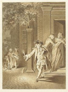 Scena da Lubbert Lubbertse, o il contadino nobilitato da Jacobus Buys