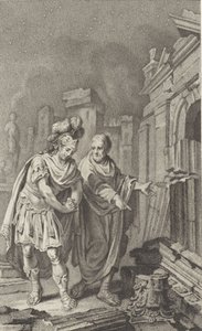 Scipione Emiliano davanti alle rovine di Cartagine in compagnia di Polibio, 1797