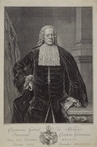 Christian Gabriel Schroder, 1764 da Jacobus Houbraken