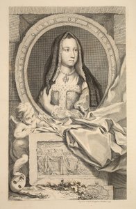 Ritratto di Elisabetta, Regina di Enrico VII, illustrazione da 